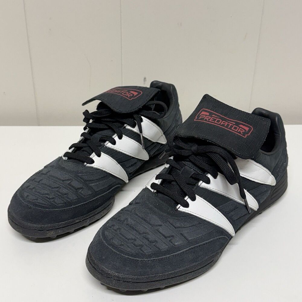 Adidas Predator 94 TF Core Soccer Cleats Turf Shoe IG9311 Black Men's 12 EUC